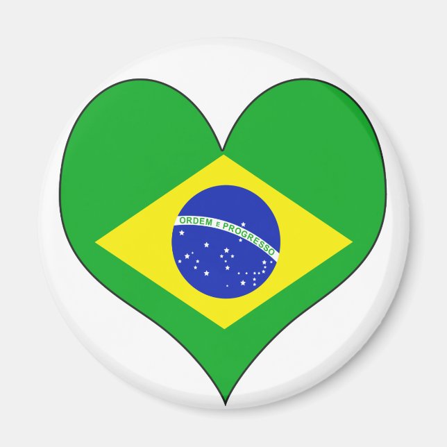 I Love Brazil Magnet (Front)