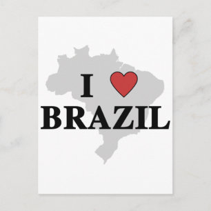 I Love Brazil Postcard