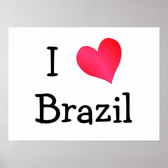 I Love Brazil Poster (Front)
