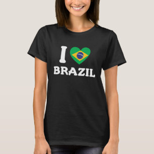 I Love Brazil Proud Brazil Citizen Brazil Vacation T-Shirt