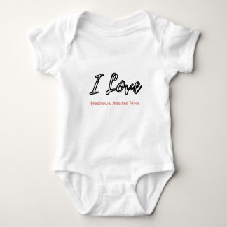 I love Brazilian jiu jitsu and tacos Babies Baby Bodysuit