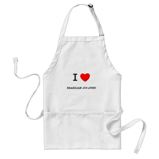 I Love Brazilian Jiu-Jitsu Standard Apron (Front)