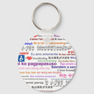 I love Breastfeeding Multi Language Key Ring