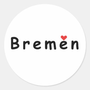 i love Bremen  Classic Round Sticker