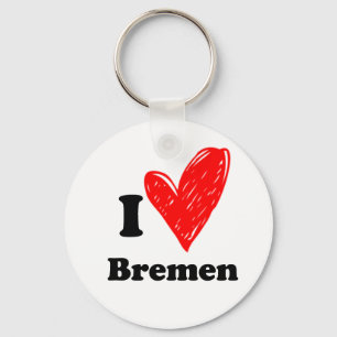 I love Bremen Key Ring