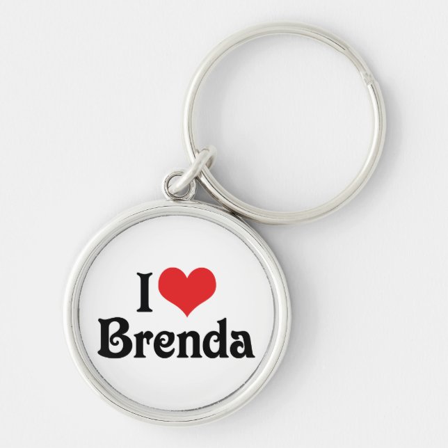 I Love Brenda Key Ring (Front)