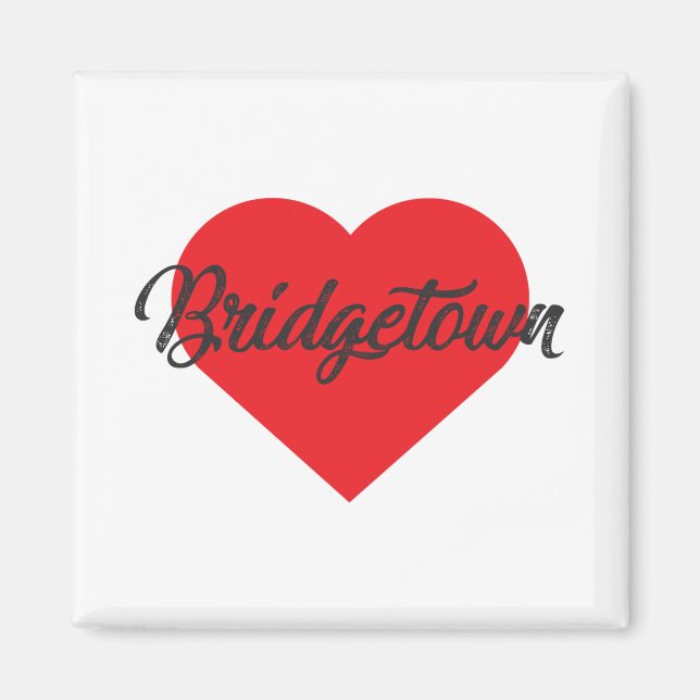I Love Bridgetown - Barbados Magnet (Front)