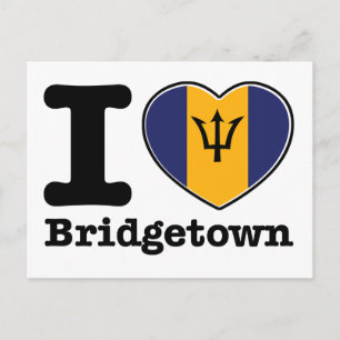 I love Bridgetown Postcard