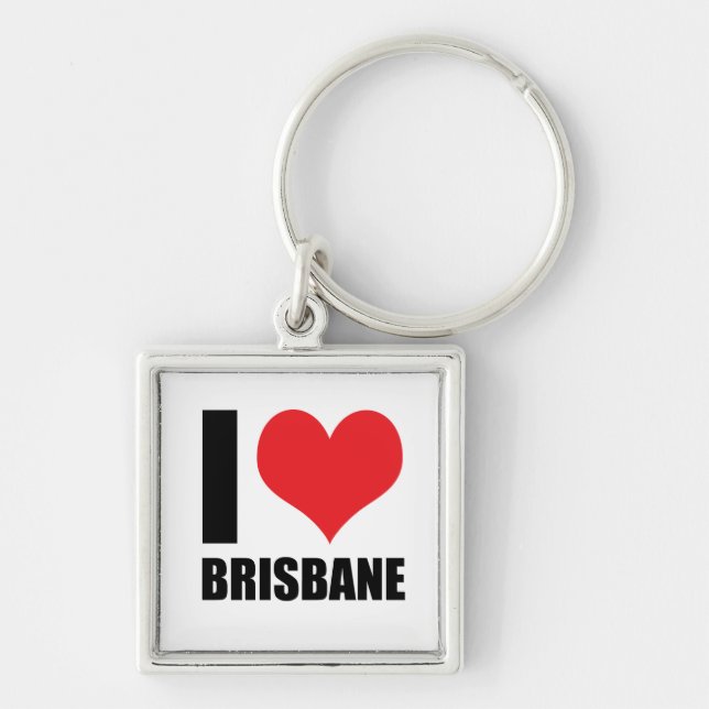 I love Brisbane Key Ring (Front)