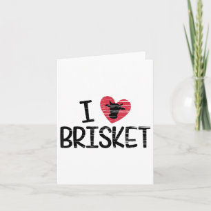 I Love Brisket T Shirt Beef Foodie Bbq Novelty _1 Card