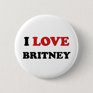 I Love Britney 6 Cm Round Badge