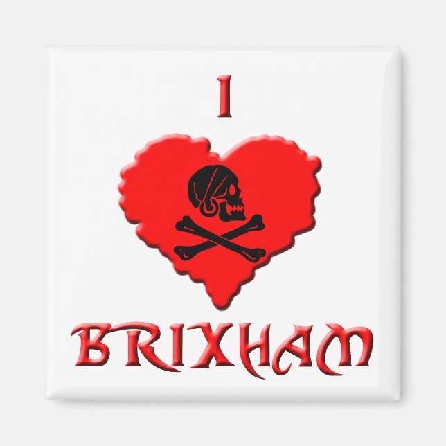 I Love Brixham Magnet (Front)