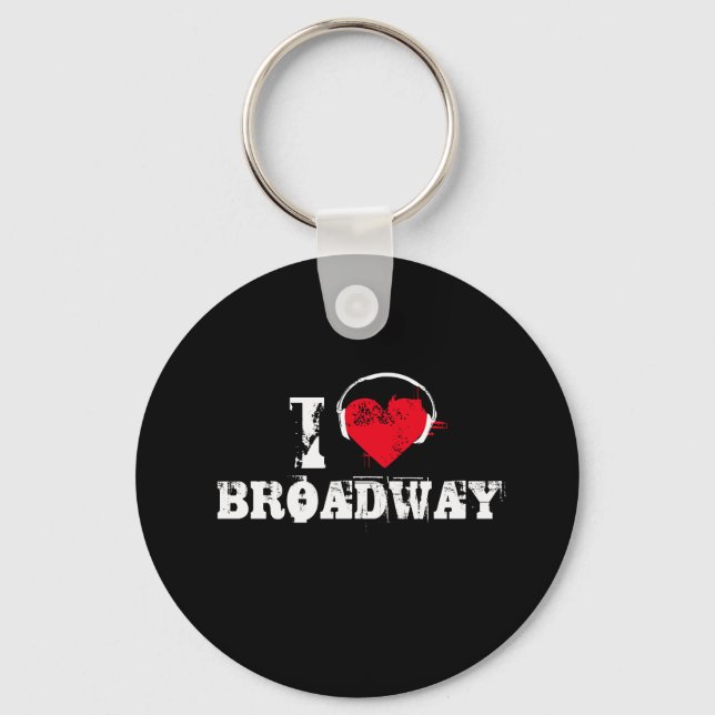 I love broadway key ring (Front)
