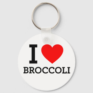 I Love Broccoli Key Ring