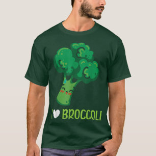 I Love Broccoli Vegan Lover Vegetable Healthy Vege T-Shirt