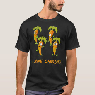 I Love broccoli With Giraffe  Funny Broccoli t shi T-Shirt