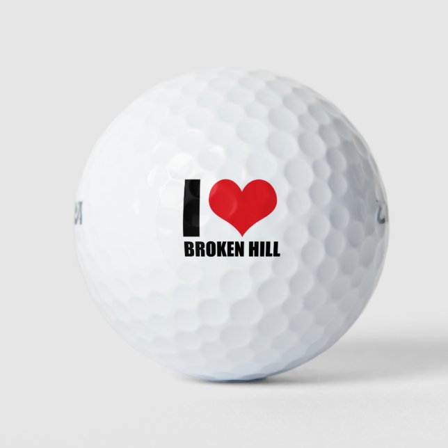 I love Broken Hill Golf Balls (Front)