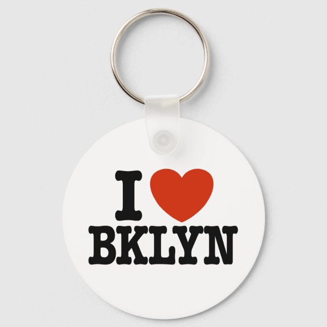 I Love Brooklyn Key Ring (Front)