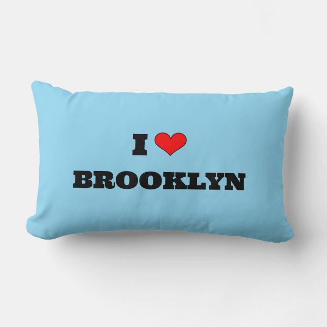 I Love Brooklyn Lumbar Cushion (Front)