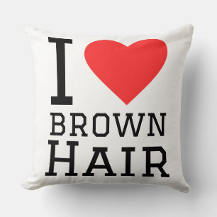 I love brown hair cushion