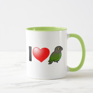 I Love Brown-headed Parrots Mug