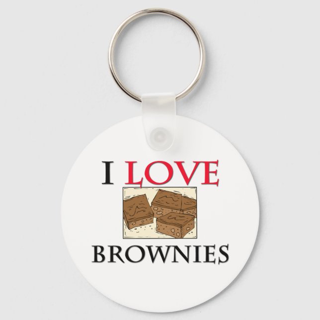 I Love Brownies Key Ring (Front)