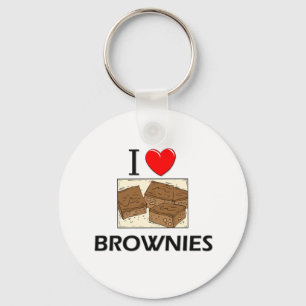 I Love Brownies Key Ring
