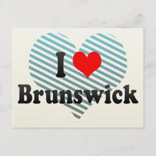 I Love Brunswick, United States Postcard