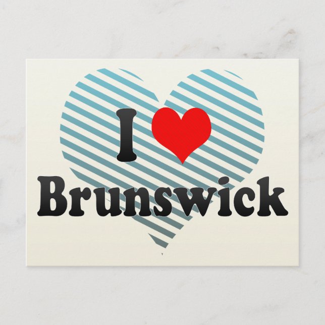 I Love Brunswick, United States Postcard (Front)