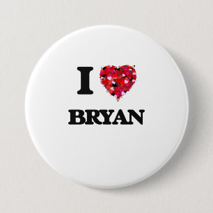 I Love Bryan 7.5 Cm Round Badge