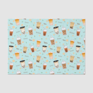 I love bubble tea blue tissue paper