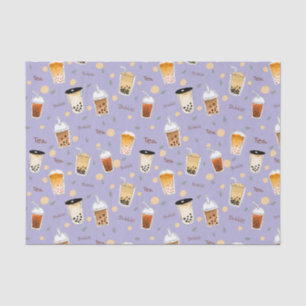 I love bubble tea purple tissue paper