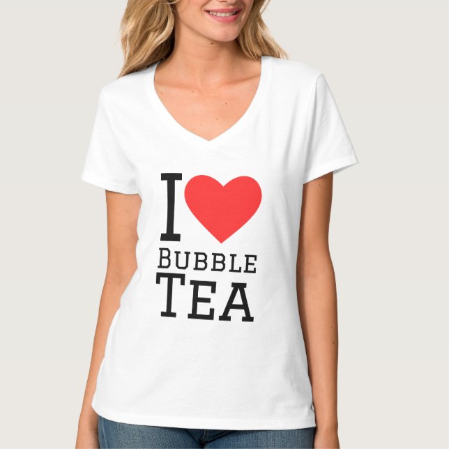 I love bubble tea T-Shirt (Front)