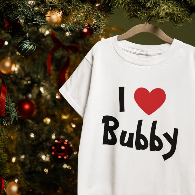 I Love Bubby Red Heart T-Shirt (I Love Bubby Red Heart T-Shirt)
