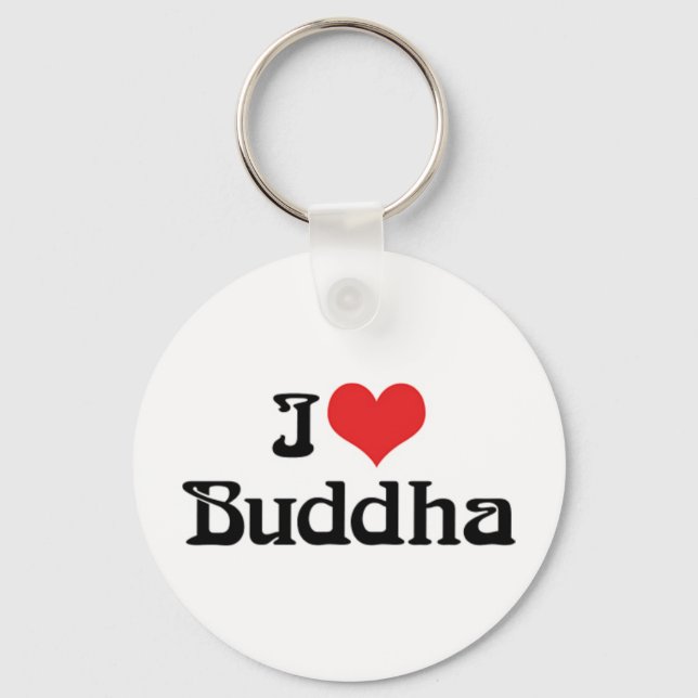 I Love Buddha Keychain (Front)