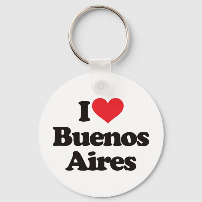 I Love Buenos Aires Key Ring (Front)