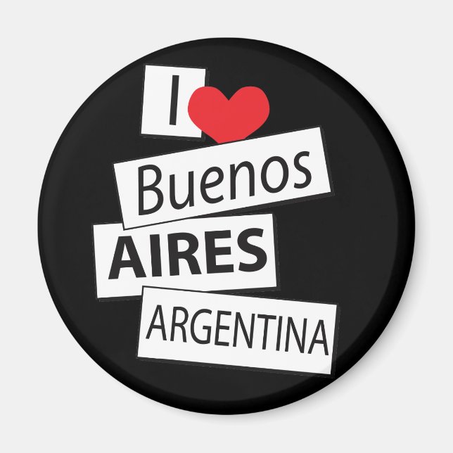 I Love Buenos Aires Magnet (Front)