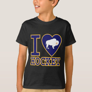 I Love Buffalo Hockey Heart Ny New York Lovers Fa  T-Shirt