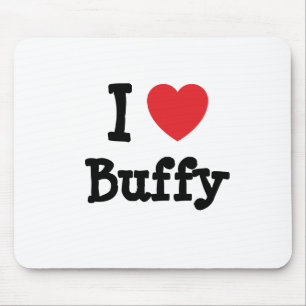 I love Buffy heart T-Shirt Mouse Pad