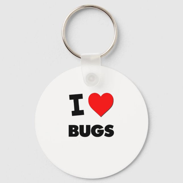 I Love Bugs Key Ring (Front)