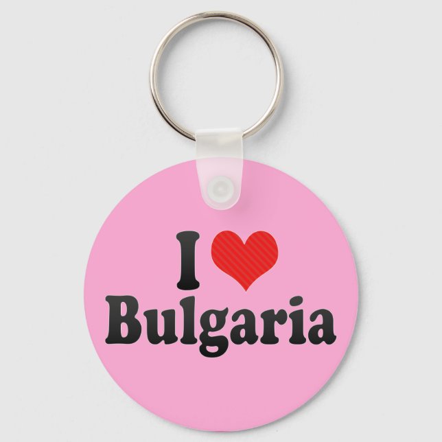 I Love Bulgaria Key Ring (Front)