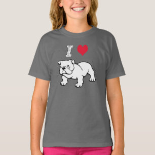 I Love Bulldog T-Shirt