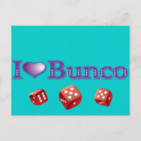 I Love Bunco with Red Dice
