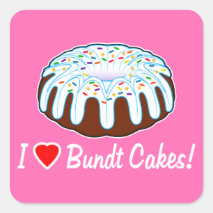 I Love Bundt Cake Sticker