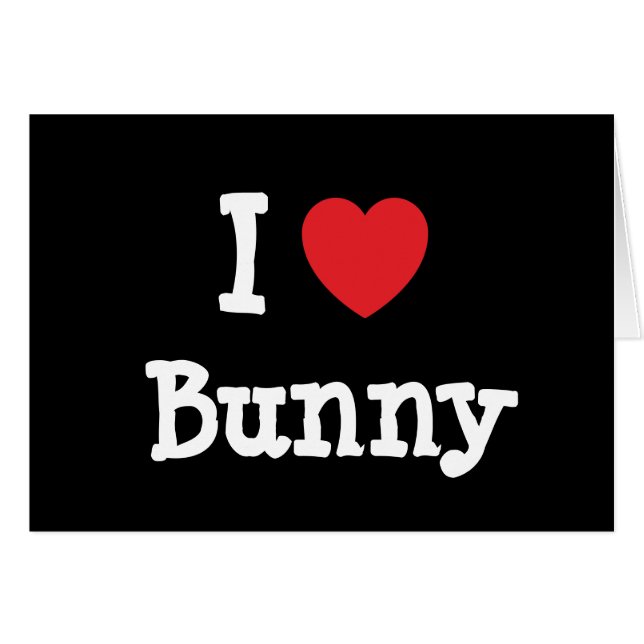 I love Bunny heart T-Shirt (Front Horizontal)