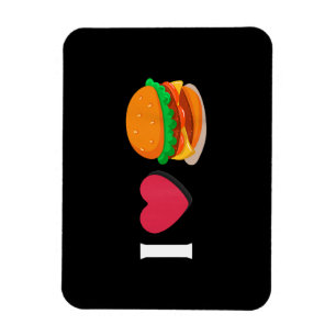 I Love Burger Cheeseburger Unhealthy Eating Magnet