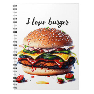 I love burger notebook