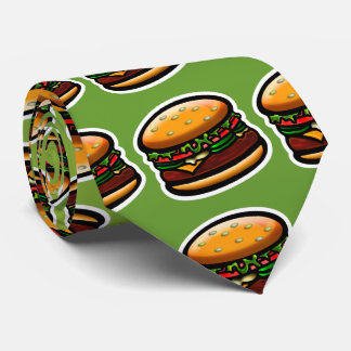 I Love Burgers! Tie