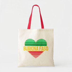 I Love Burkina Faso, Heart Burkinabè Tote Bag