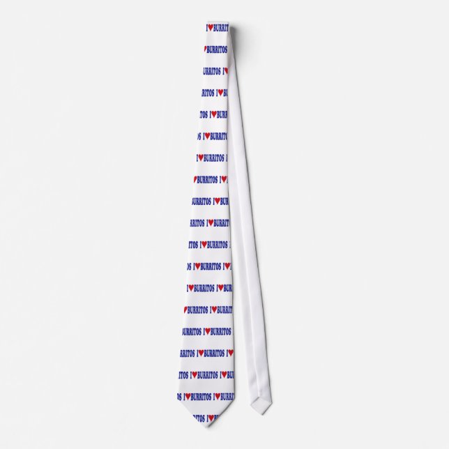 I Love Burritos Tie (Front)